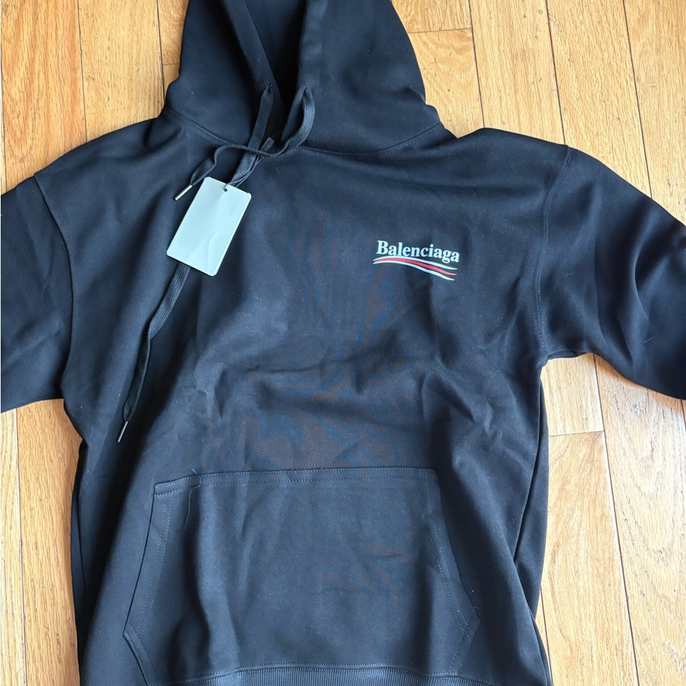 Balenciaga Black Logo Hoodie